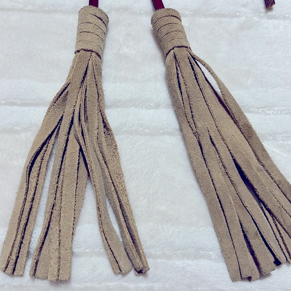 Genuine Leather Bag Accessories Tassels - Picture 3 of 4